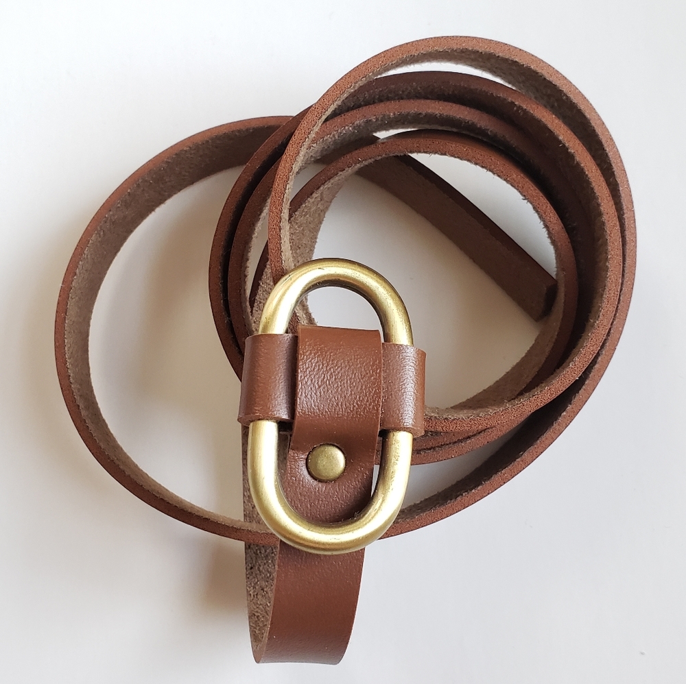 43in Faux Leather Belt